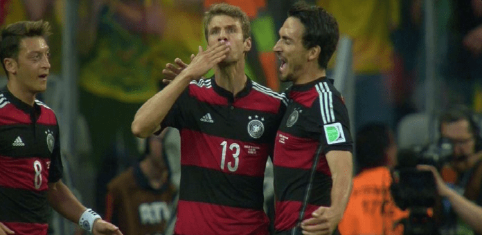 Manchester United Transfer: Muller scores for Germany during the World Cup