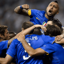Arturo Vidal Juventus Goal Celebration Real madrid Champions League 2015