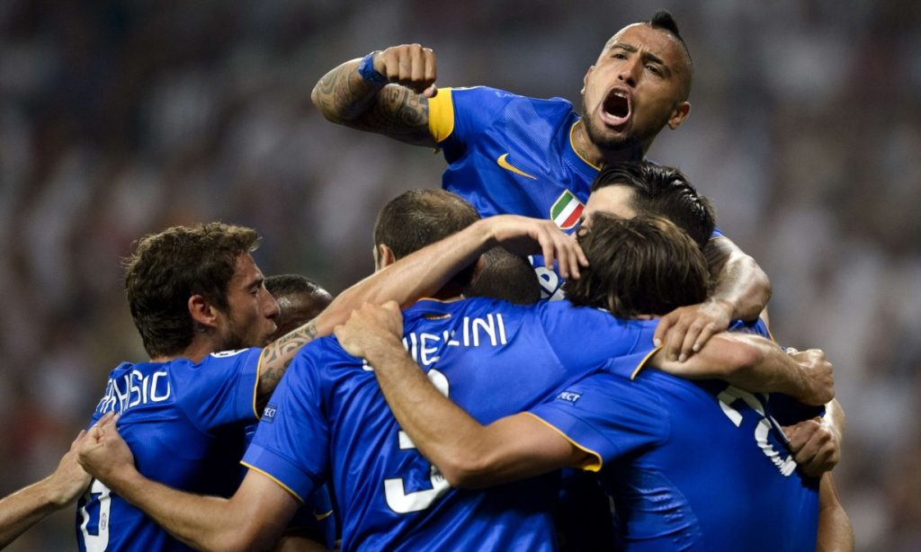 Arturo Vidal Juventus Celebration vs Real Madrid