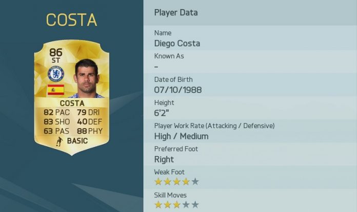 FIFA 16: Diego Costa