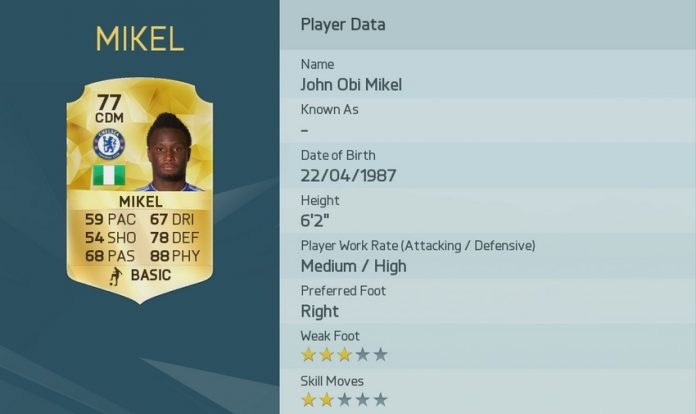 FIFA 16: Mikel