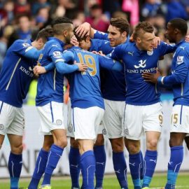 Leicester City Team Celebrating