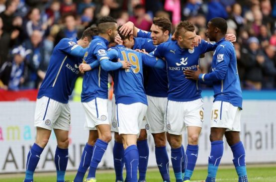 Leicester City Team Celebrating