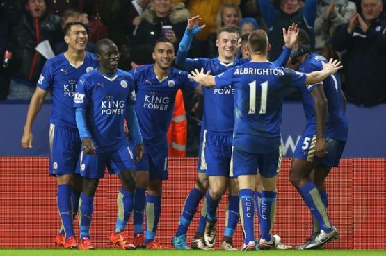 Leicester City celebrations
