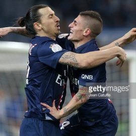 Zlatan Ibrahimovic and Marco Verratti