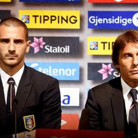 Antonio Conte and Leonardo Bonucci