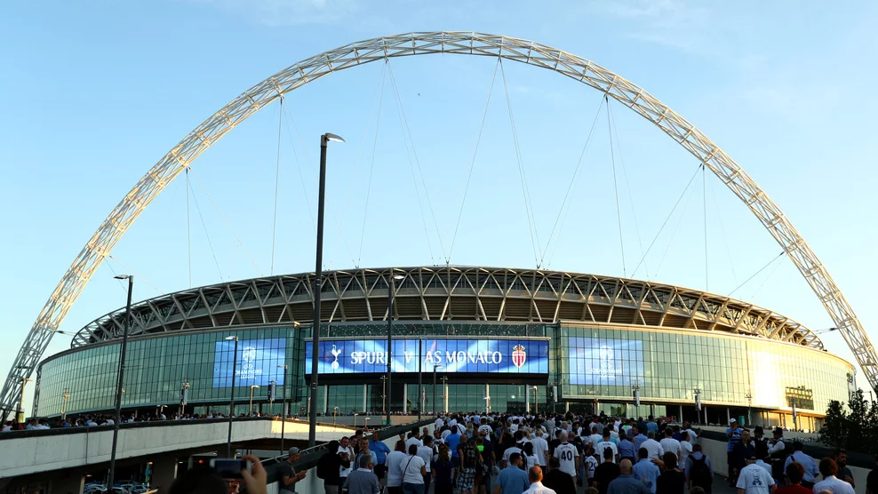Spurs lost their Champions League opener at their temporary European home of Wembley.