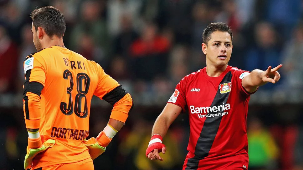 Chicharito sealed Leverkusen's win with his fifth goal of the season.