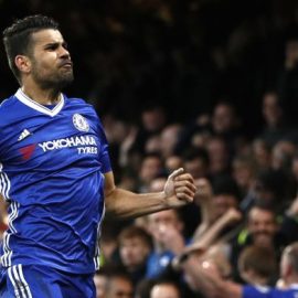 Chelsea's Diego Costa scores versus Middlesbrough