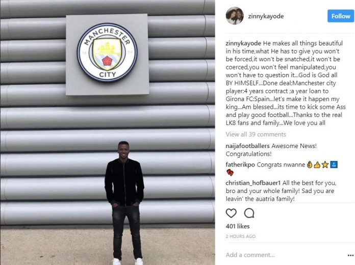 Manchester City hijack Newcastle move for Olarewaju Kayode