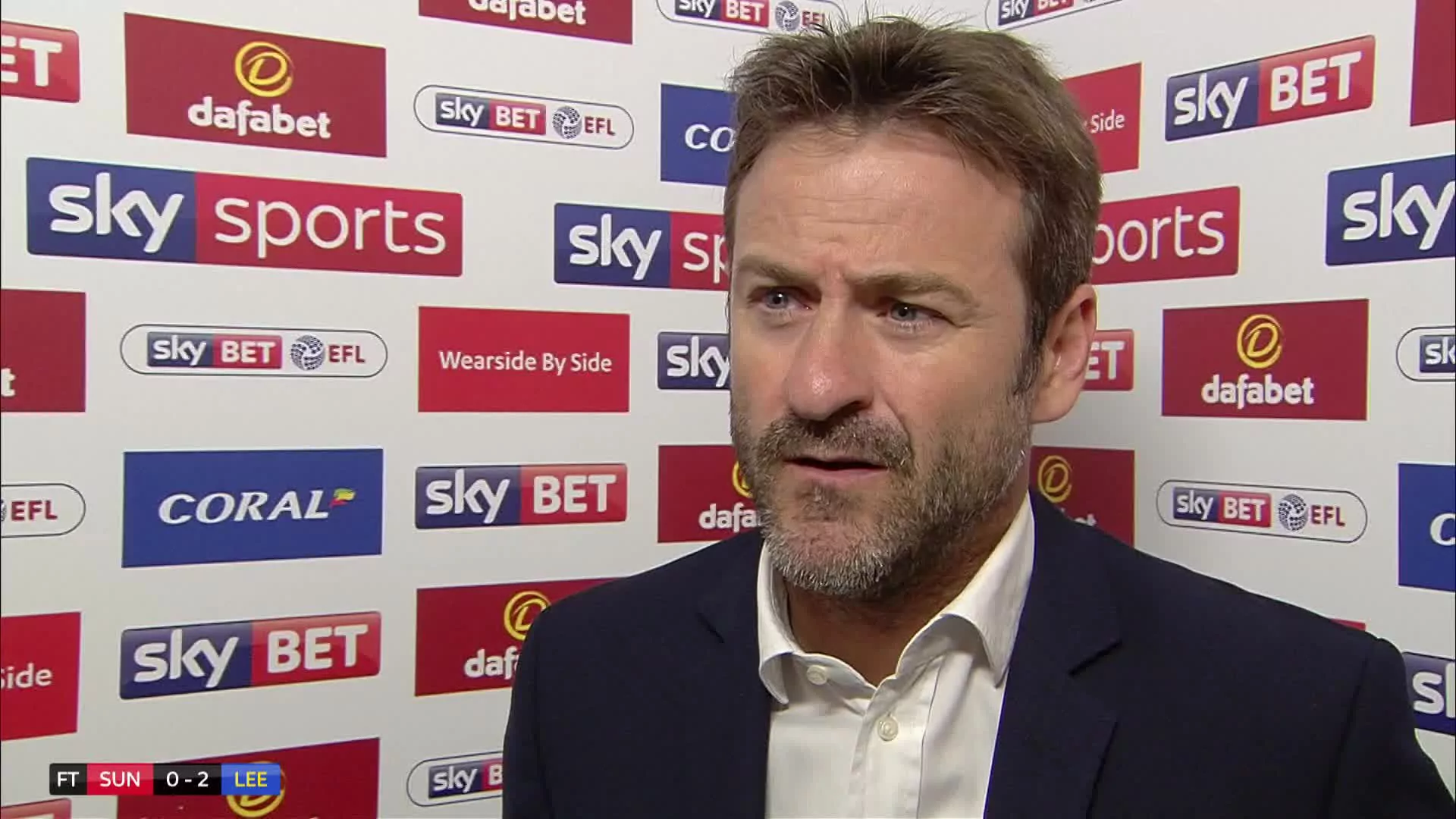 Former Leeds United manager Thomas Christiansen reacts as they secure ...