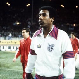 Sport. Football. Friendly International. Wembley, London. 29th November 1978. England 1 v Czechoslovakia 0. Nottingham Forest's Viv Anderson becomes the first black player to represent England at full International level.