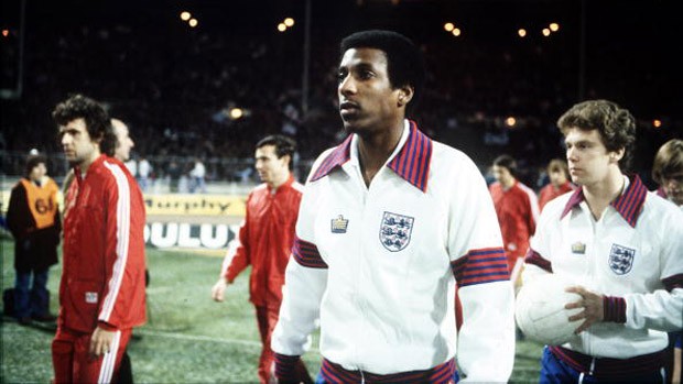Sport. Football. Friendly International. Wembley, London. 29th November 1978. England 1 v Czechoslovakia 0. Nottingham Forest's Viv Anderson becomes the first black player to represent England at full International level.
