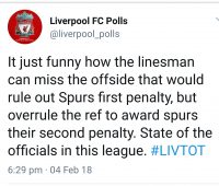 Liverpool 2-2 Tottenham: Officials under the spotlight
