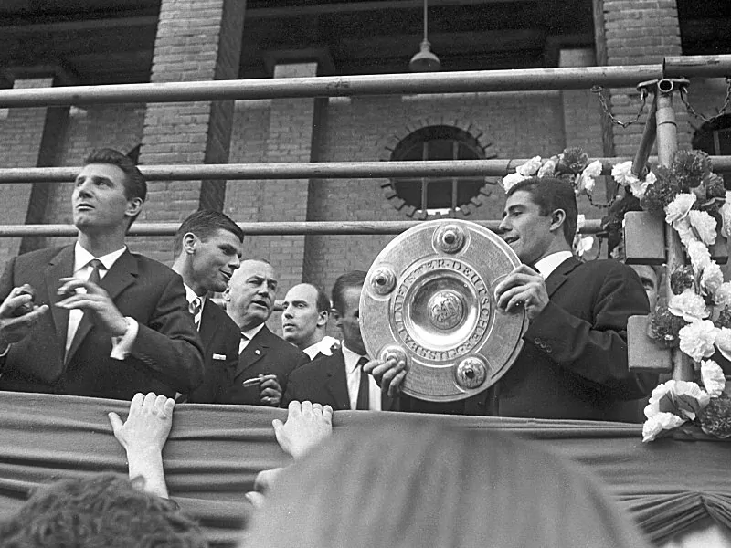 1. FC Köln feiert Deutsche Fußballmeisterschaft 1963/64
