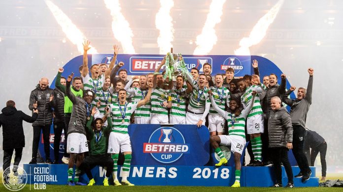 Former fan favourite reacts to Celtic’s Scottish League cup win on Twitter