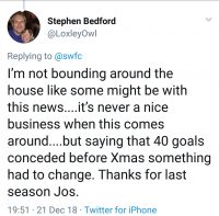 Wednesday fans react to managerial change