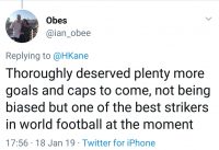 Fans react to Harry Kane scooping England's player of the year award