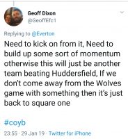 Everton fans react to a welcome victory