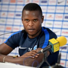 genks-aly-mbwana-samatta-gives-a-press-conference-on-august-22-2018-picture-id1021242080