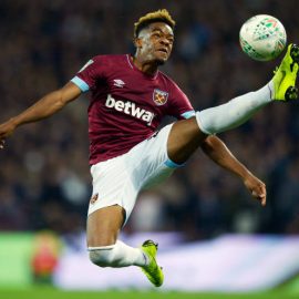 grady-diangana-of-west-ham-united-leaps-to-get-the-ball-during-the-picture-id1055787738