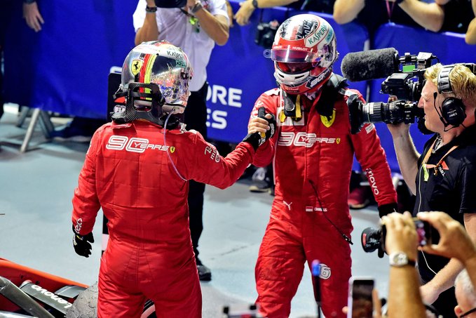 Singapore GP: Sebastian Vettel wins but tension within Ferrari grows