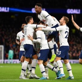 Tottenham celebrate