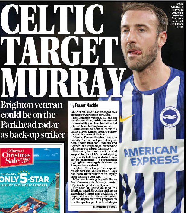 Celtic keen on Glenn Murray