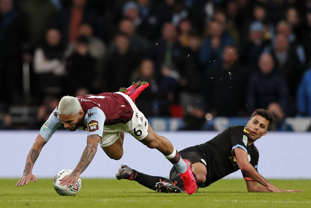 Aston Villa fans react to Douglas Luiz's Carabao Cup final ...