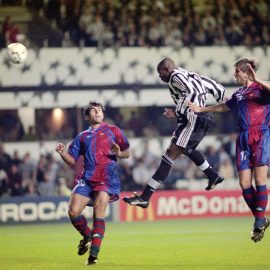 UEFA Champions League Newcastle United v Barcelona September 17 1997