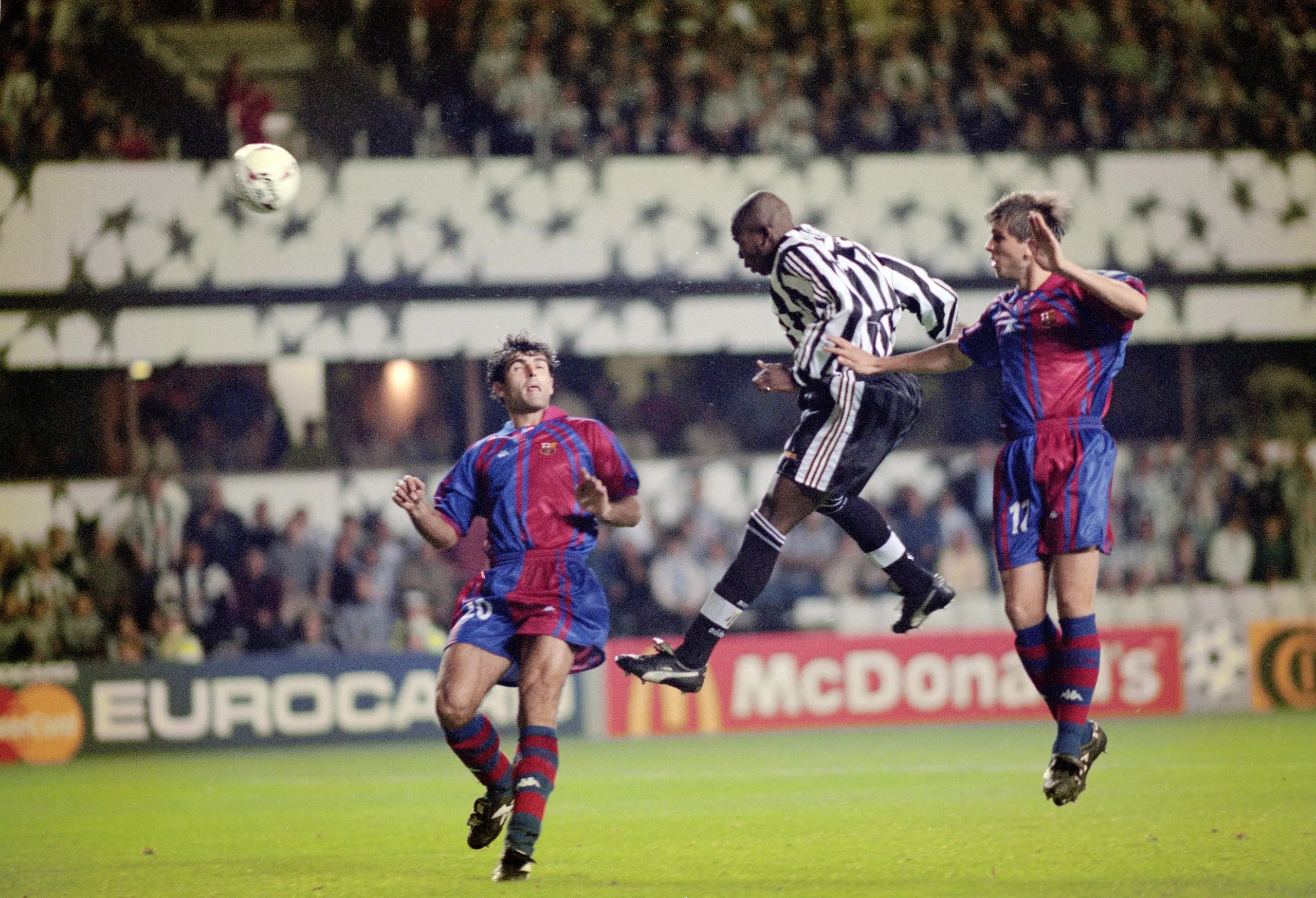 UEFA Champions League Newcastle United v Barcelona September 17 1997