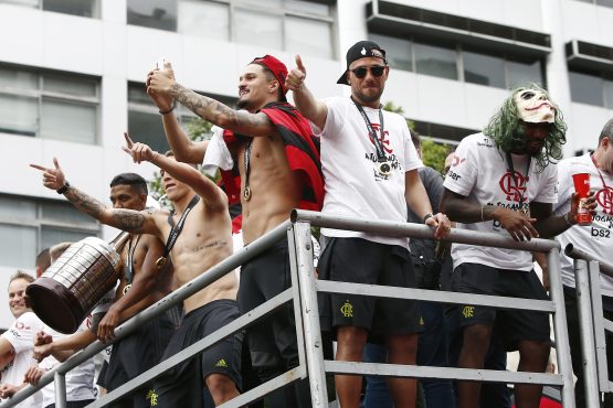 Flamengo Celebrates Winning the Copa CONMEBOL Libertadores 2019 Around Rio de Janeiro