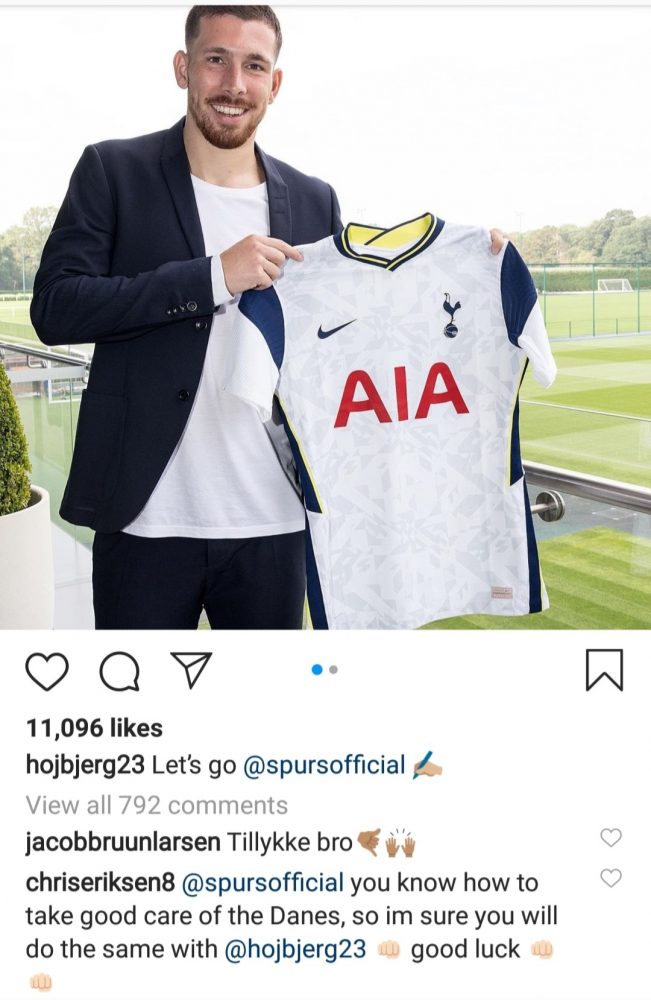 Christian Eriksen sends message to Tottenham Hotspur as Pierre-Emile Hojbjerg joins club