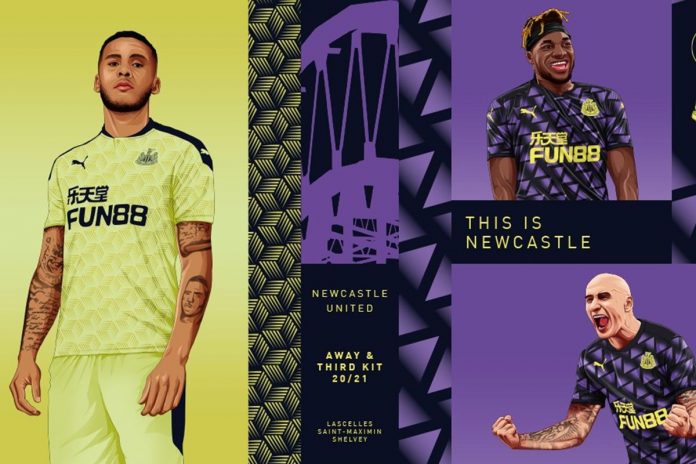 Newcastle United 2020/21 Home, Away and Third Kits
