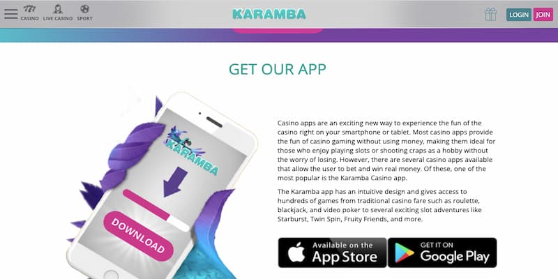 Karamba mobile app