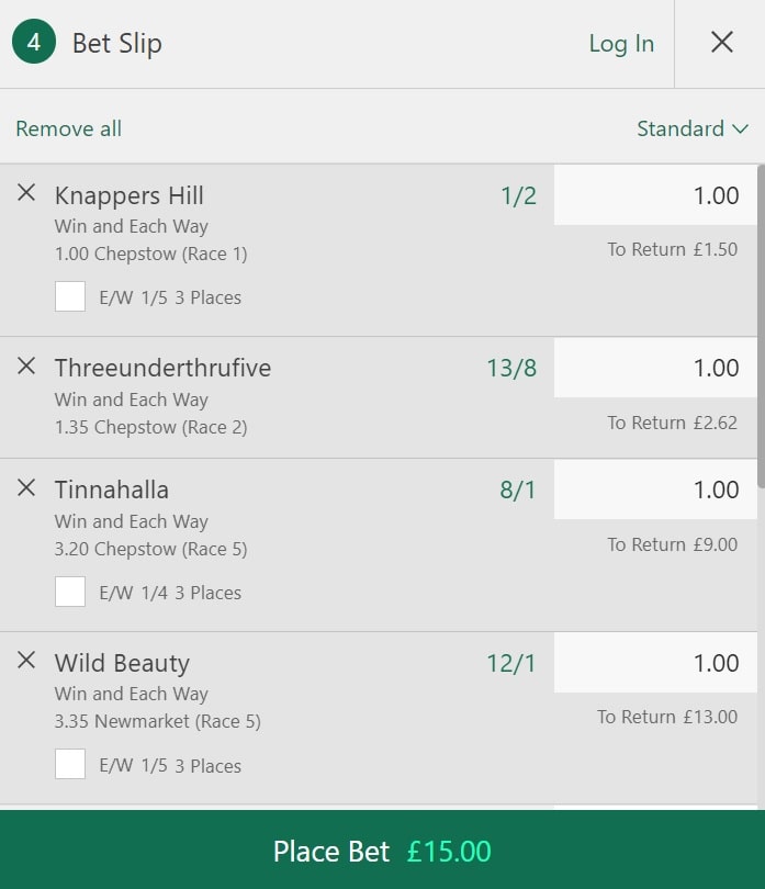 Lucky 15 tips for 8 October