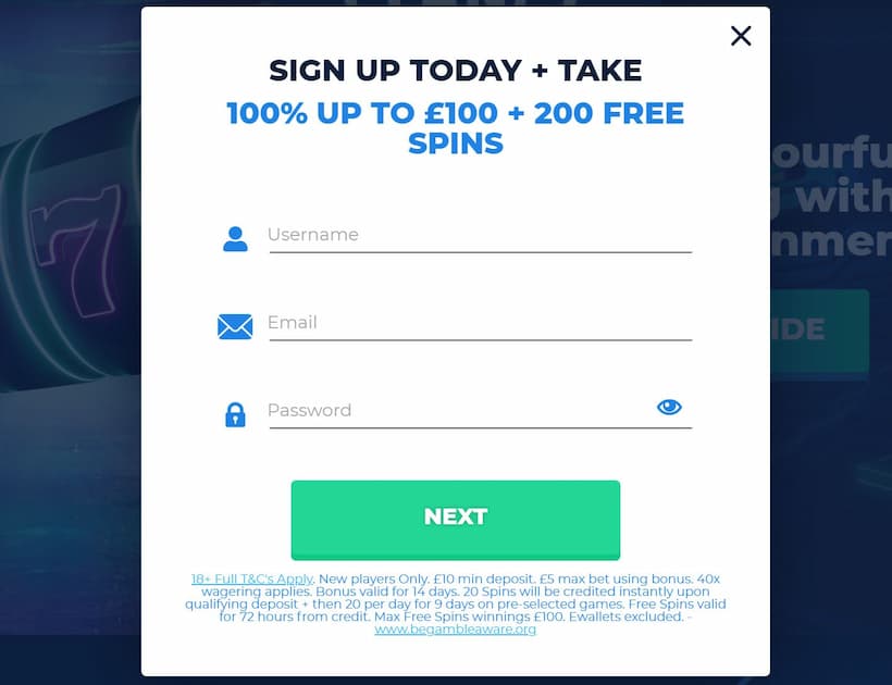 Sign Up for Casino Planet 1
