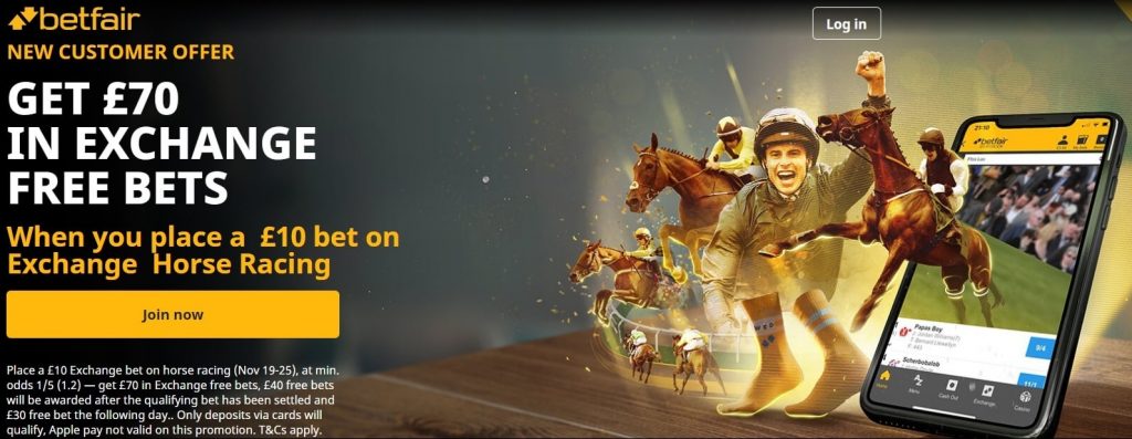 Betfair Exchange sign up offer