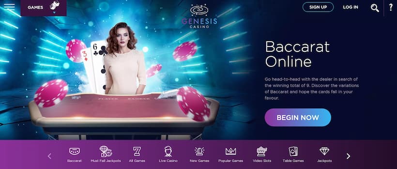 Genesis Casino Online Baccarat