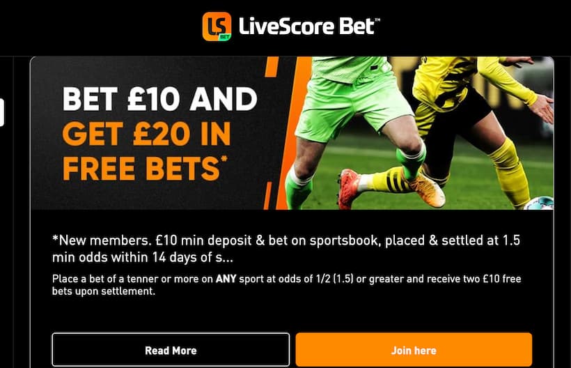 cyber monday betting offers at livescore bet