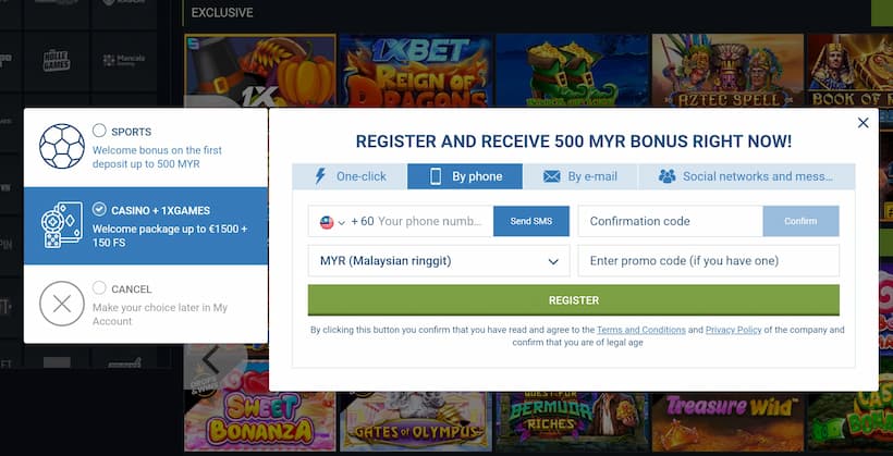 1XBet Sign Up