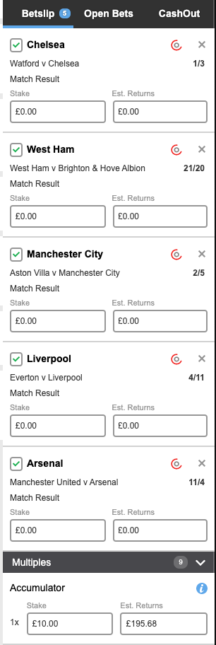 epl acca tips - Dec 1