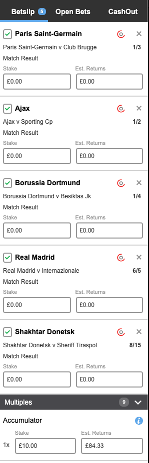 football betting tips - UCL ACCA