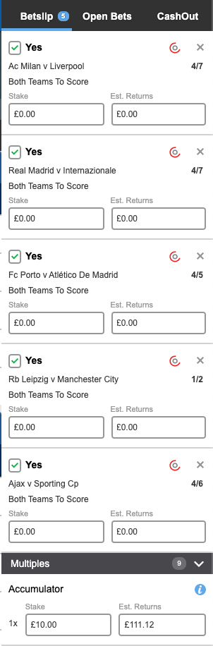football betting tips - Tuesday's UCL