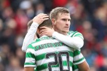 Cameron Carter Vickers and Carl Starfelt of Celtic