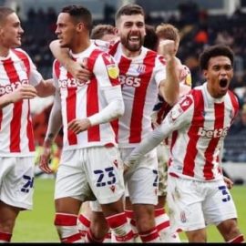 DMargio Wright Phillips celebrates his first goal for Stoke City