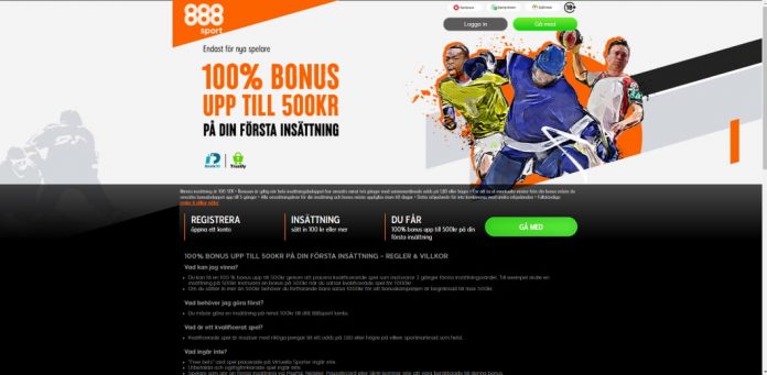 888sport Betting utan Konto