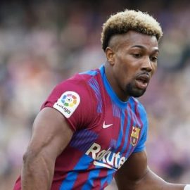 Adama Traore is expected to feature in the Barca XI vs Napoli on Thursday