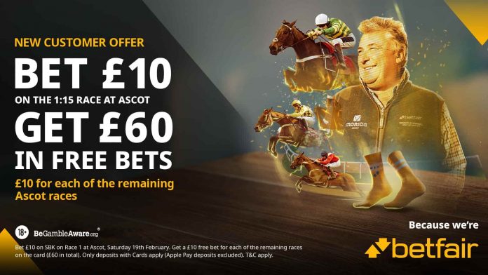 Ascot betting offer bet 10 get 60 in free bets bet through the card Betfair
