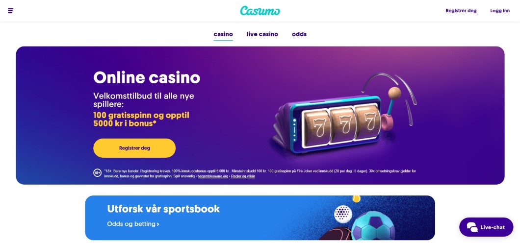 Casumo casino freespins